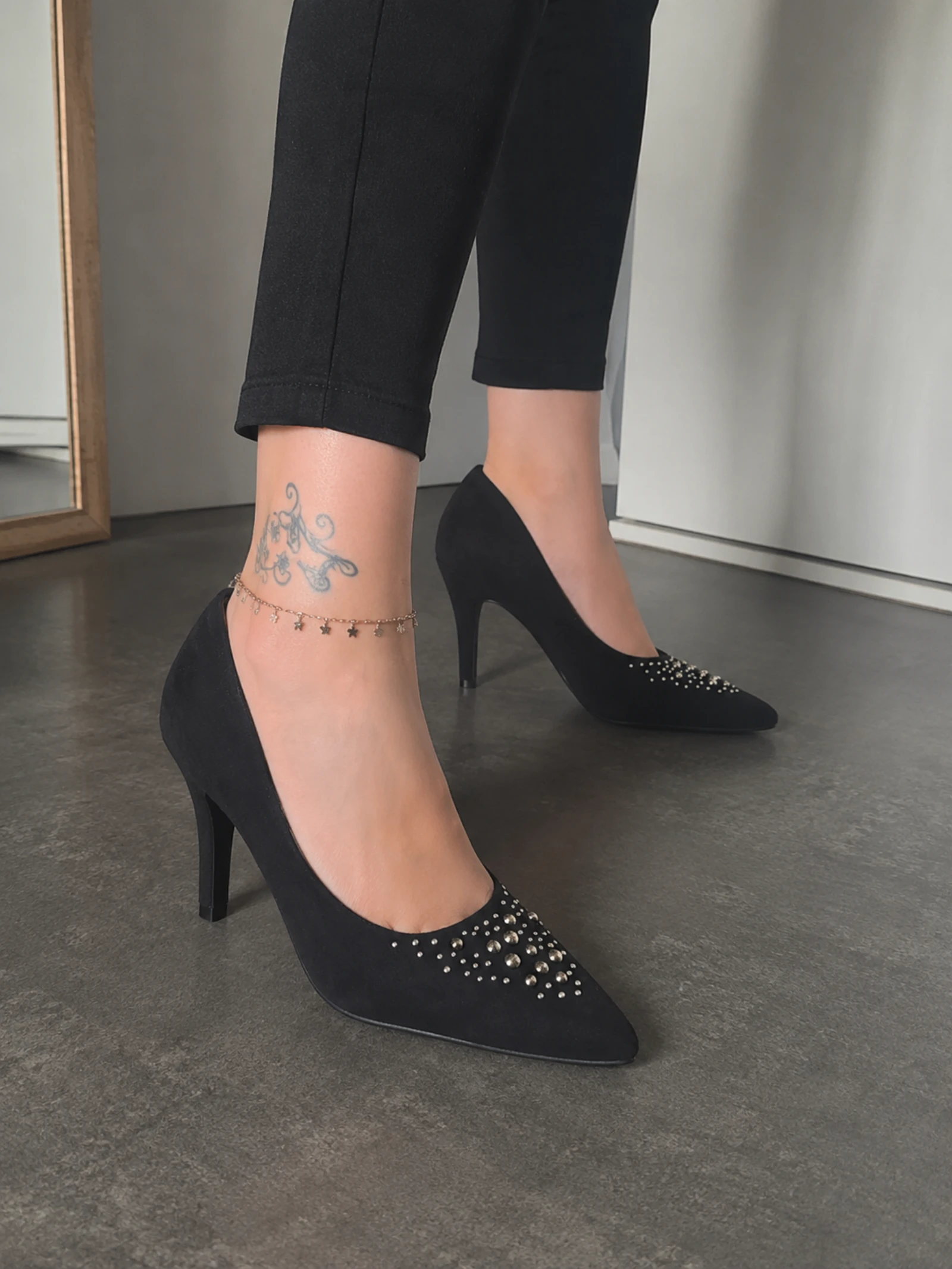 Escarpins noir a strass grand boulevard ●Taille 41●🌸
